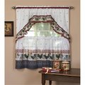 Eyecatcher Rooster - Tier and Swag Set - 57 in. x 36 in. Tier Pair-57 in. x 30 in. Swag EY3169